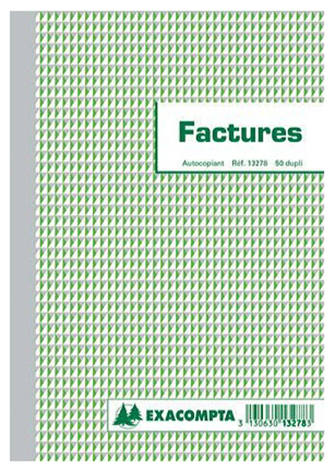EXACOMPTA Manifold 'Factures', 297 x 210 mm, dupli - OEM 3287E