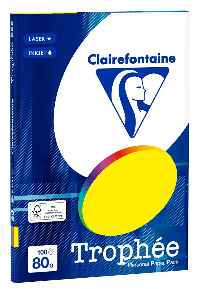 Clairefontaine Papier universel Trophée, A4, assorti pastel - OEM 4100C