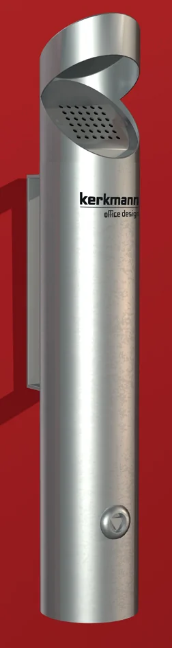 kerkmann Cendrier extérieur mural Pio, acier inoxydable - OEM 34628981