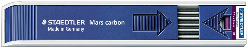 STAEDTLER Mine Mars carbone 200, degré de dureté: 2B - OEM 200-2B