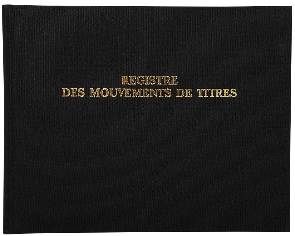 EXACOMPTA Registre 'Mouvements de titre', 240 x 320 mm - OEM 91E