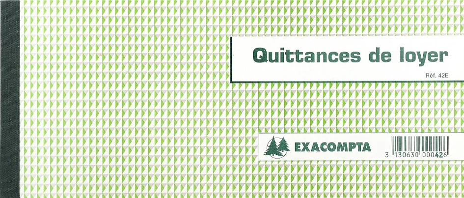 EXACOMPTA Carnet à souche 'Quittances de loyer' - OEM 42E