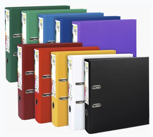 EXACOMPTA Classeur à levier PP Premium, A4, 80 mm, assorti - lot de 10 - OEM 53374E