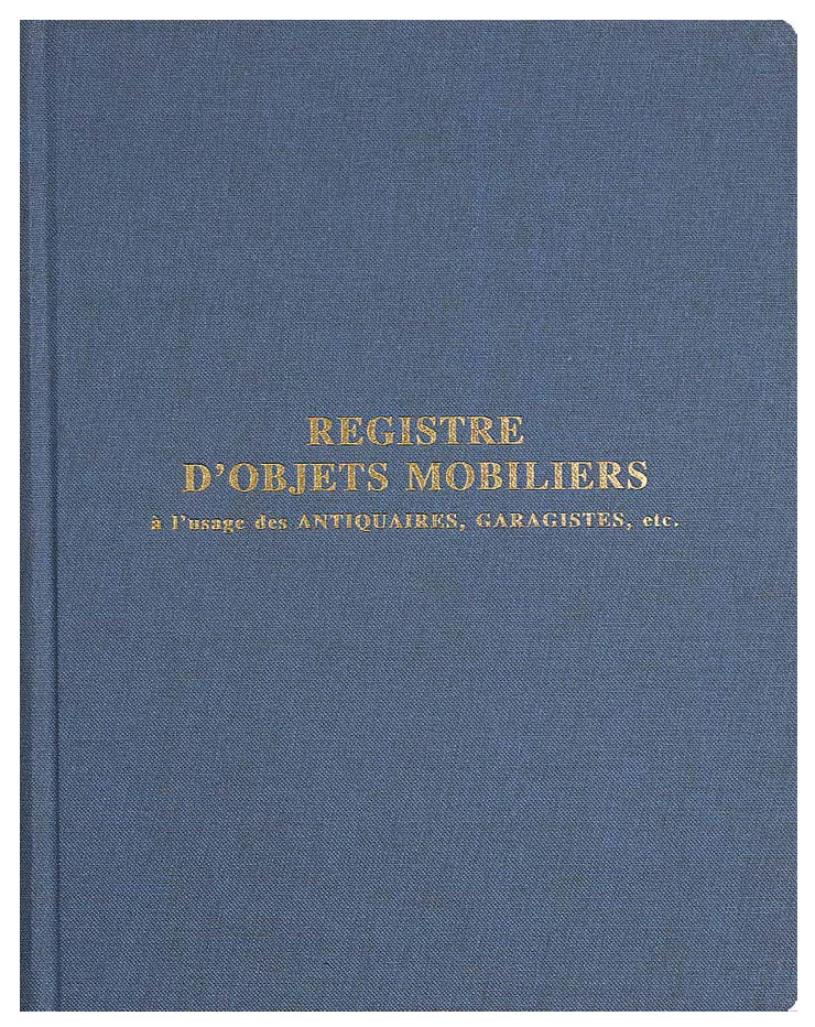EXACOMPTA Registre 'Objets mobiliers spécial brocanteurs' - OEM 4440E