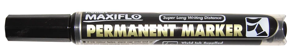 Pentel Marqueur permanent MAXIFLO NLF60, noir - OEM NLF60-A