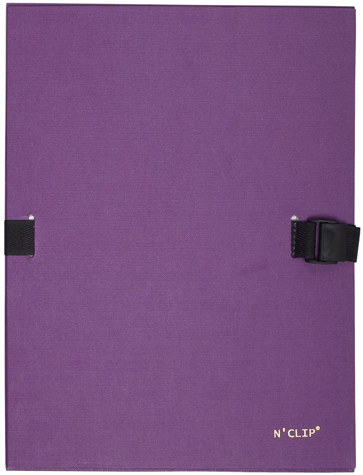 EXACOMPTA Chemise à dos extensible N'CLIP, A4, violet - OEM 21516E – Image 5