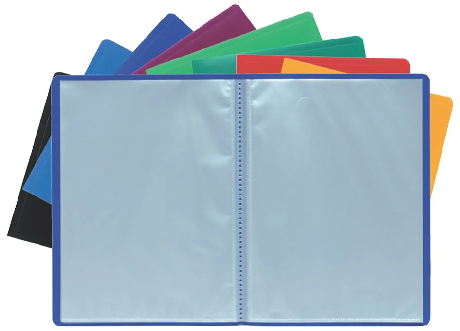 EXACOMPTA Protège-documents, A4, PP, 50 pochettes, assorti - lot de 12 - OEM 8550E
