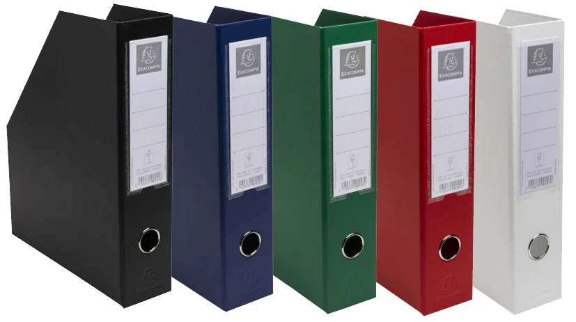 EXACOMPTA Porte-revues, A4, carton, 70 mm, noir - OEM 90151E