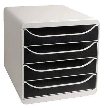 EXACOMPTA Module de classement BIG-BOX, 4 tiroirs, gris / - OEM 310041D