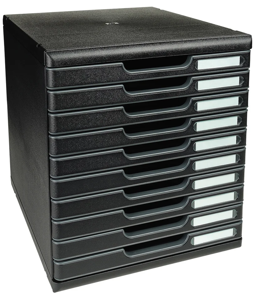 EXACOMPTA Module de classement MODULO A4, 10 tiroirs, bleu - OEM 302003D – Image 6