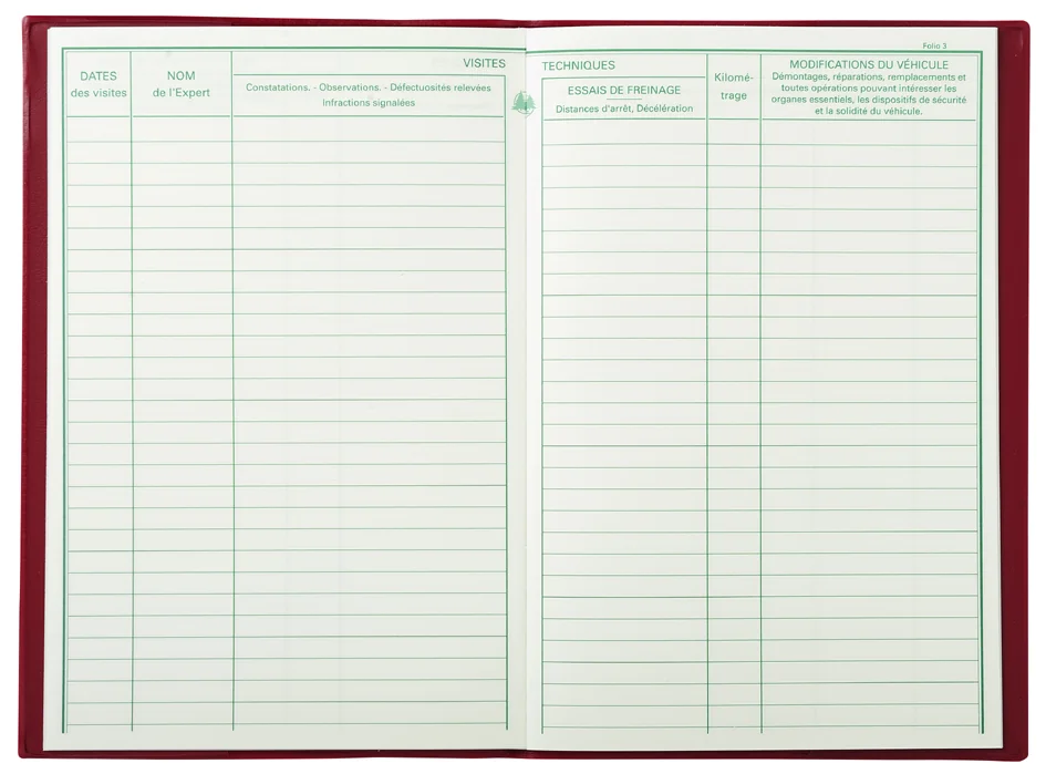EXACOMPTA Carnet d'entretien, 210 x 135 mm vertical - OEM 5080E