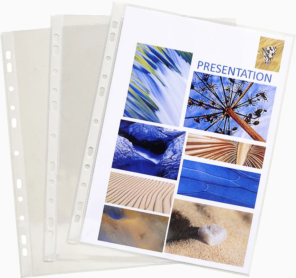 EXACOMPTA Pochette perforée, A4, PVC, lisse, transparent - OEM 3194E