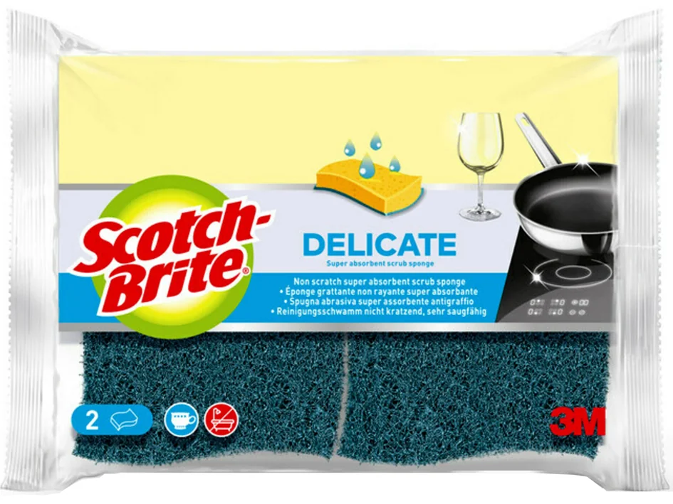 Scotch Brite Scotch-Brite Eponge grattante non rayante Delicate - OEM 3100025960