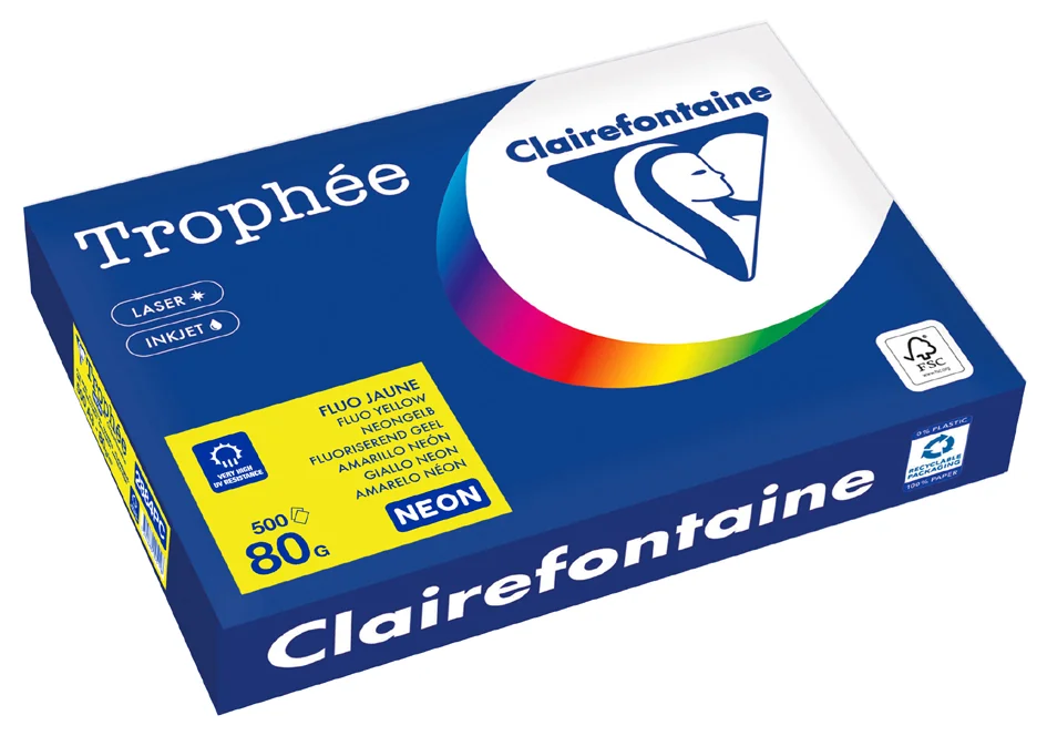 Clairefontaine Papier universel Trophée, A3, vert fluo - OEM 2882C