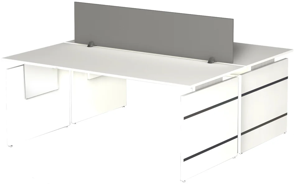 kerkmann Bureau avec piètement panneau Form 4, (L)1.600 mm - OEM 114418.1
