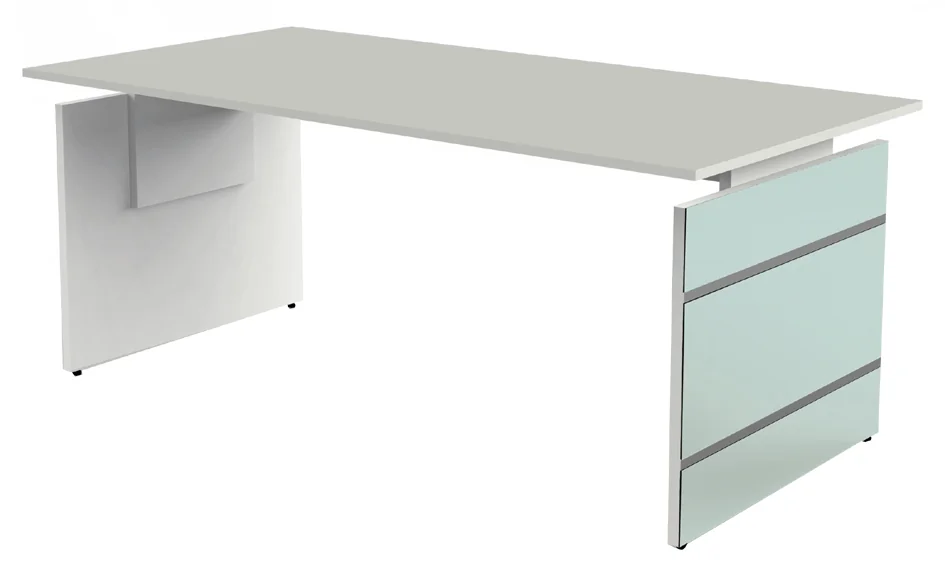 kerkmann Bureau avec piètement panneau LUGANO, graphite - OEM 11433312 – Image 2