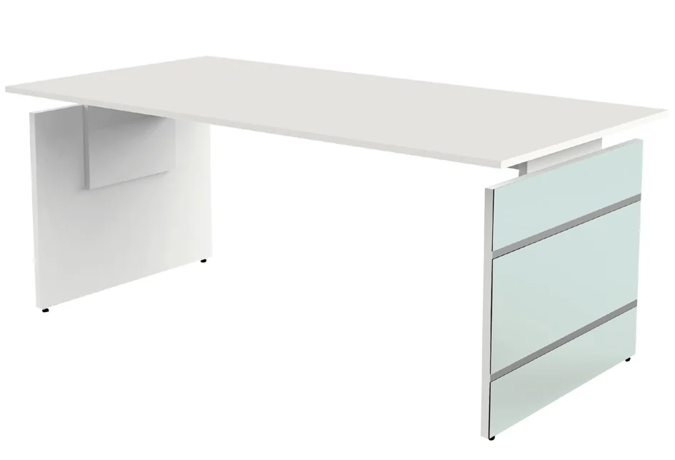kerkmann Bureau avec piètement panneau LUGANO, graphite - OEM 11433312 – Image 3