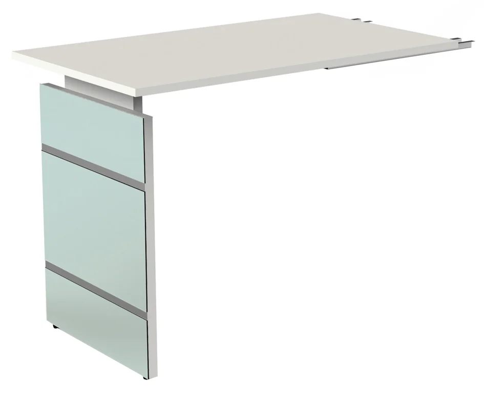 kerkmann Bureau avec piètement panneau LUGANO, graphite - OEM 11433312 – Image 4