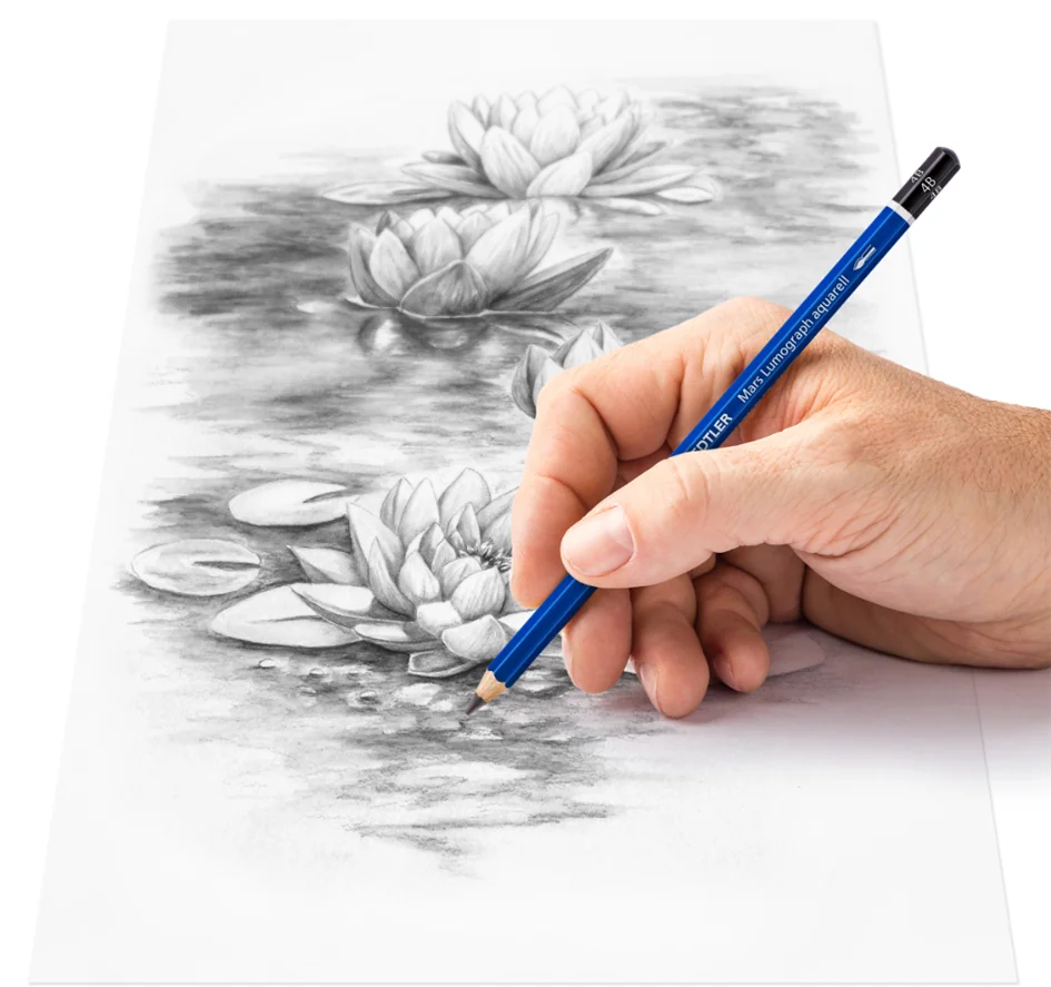 STAEDTLER Crayon 100 Mars Lumograph, étui en métal de 12 - OEM 100 G12