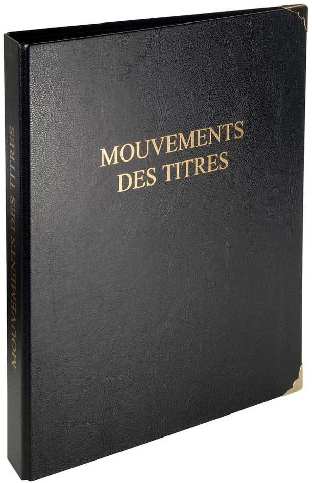 EXACOMPTA Reliure 'Mouvements des titres',classeur 4 anneaux - OEM 4603E