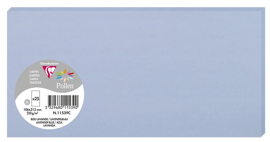 Pollen by Clairefontaine Carte DL, bordeaux - OEM 1580C