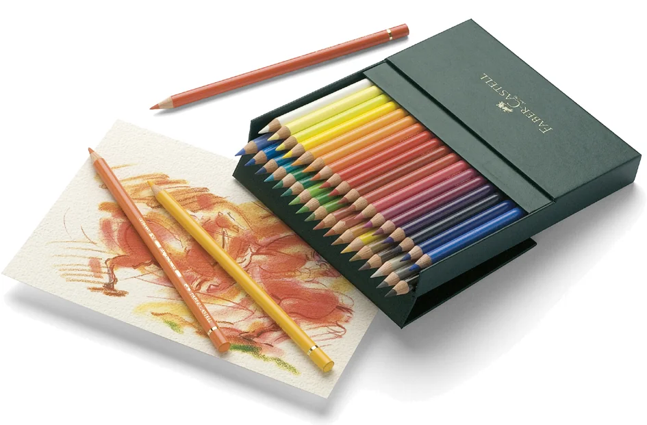 FABER-CASTELL Crayons de couleur POLYCHROMOS,boîte d'atelier - OEM 110038
