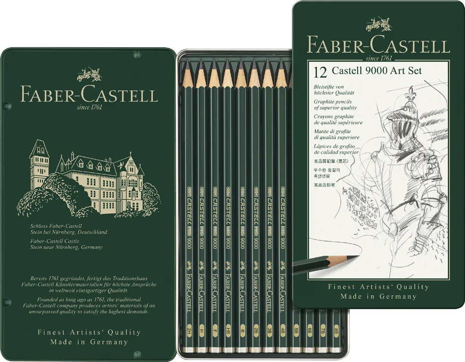 FABER-CASTELL Crayon CASTELL 9000, kit - OEM 119065