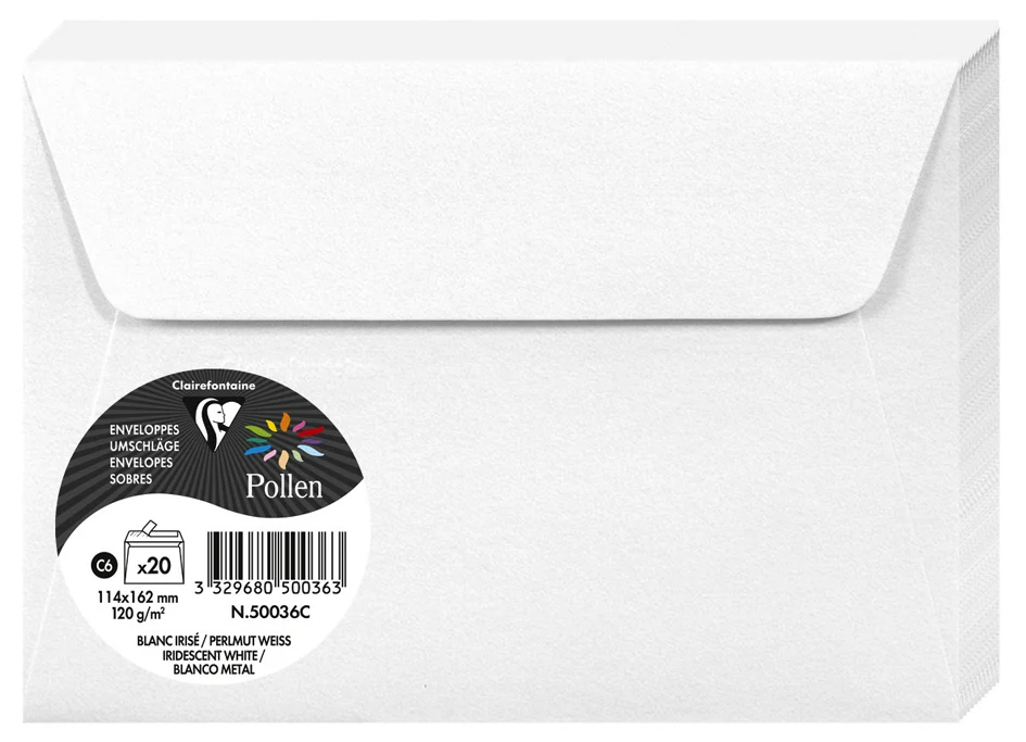 Pollen by Clairefontaine Enveloppes C6, rose fuchsia - OEM 5576C