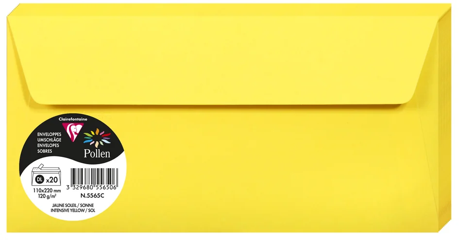 Pollen by Clairefontaine Enveloppes DL, rose dragée - OEM 5535C – Image 16