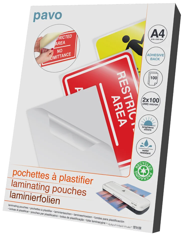 pavo Pochette de plastification, A4, autocollant - OEM 8005383