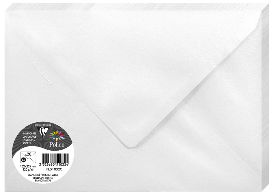 Pollen by Clairefontaine Enveloppes C5, vert bourgeon - OEM 555472C – Image 2