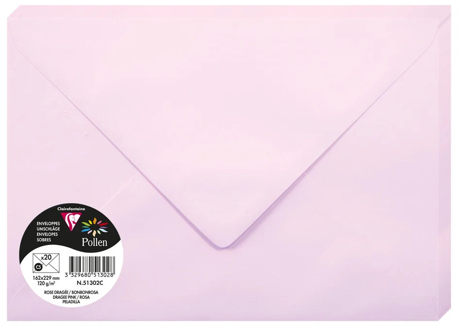 Pollen by Clairefontaine Enveloppes C5, vert bourgeon - OEM 555472C – Image 6