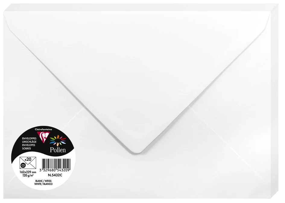 Pollen by Clairefontaine Enveloppes C5, vert bourgeon - OEM 555472C – Image 7