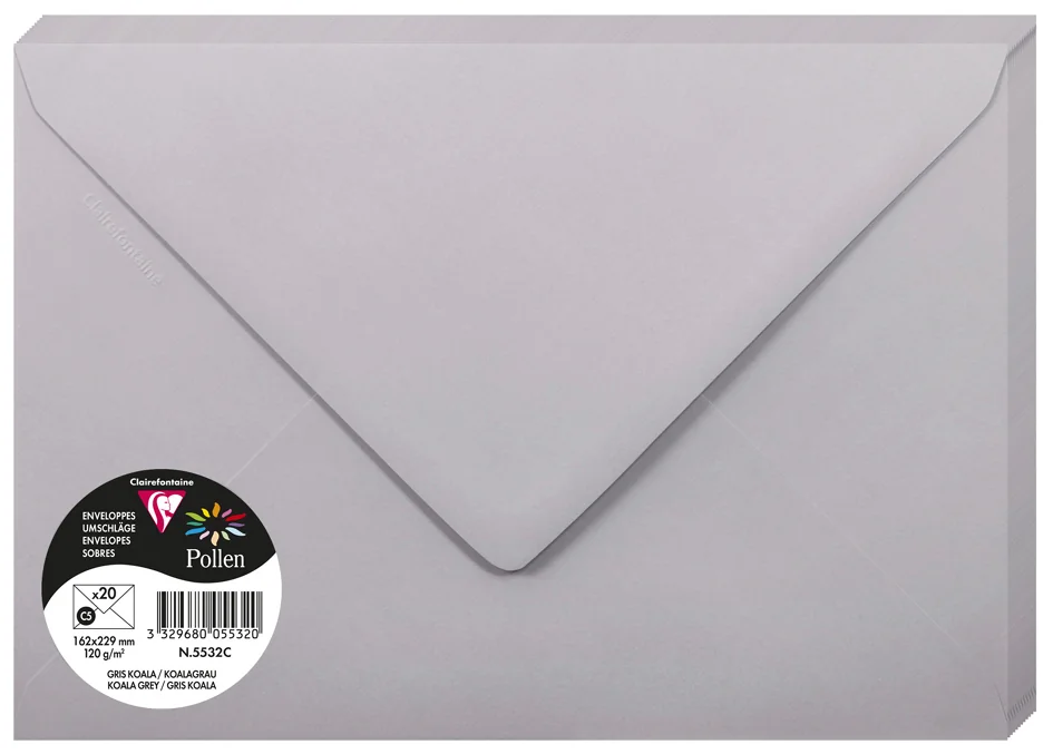 Pollen by Clairefontaine Enveloppes C5, vert bourgeon - OEM 555472C – Image 10