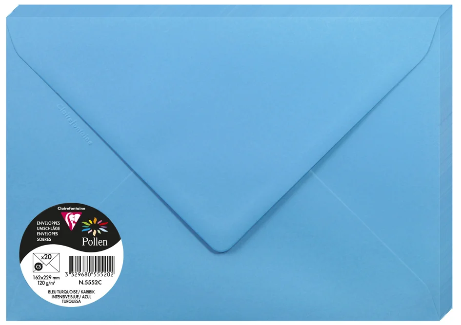 Pollen by Clairefontaine Enveloppes C5, vert bourgeon - OEM 555472C – Image 12