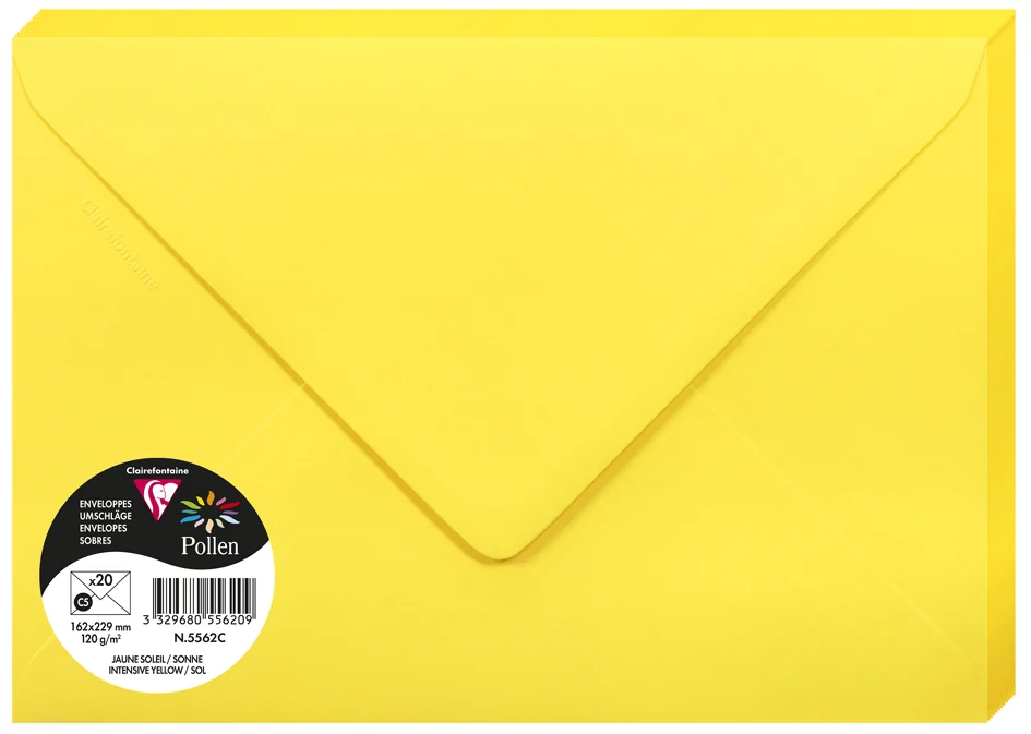 Pollen by Clairefontaine Enveloppes C5, vert bourgeon - OEM 555472C – Image 14