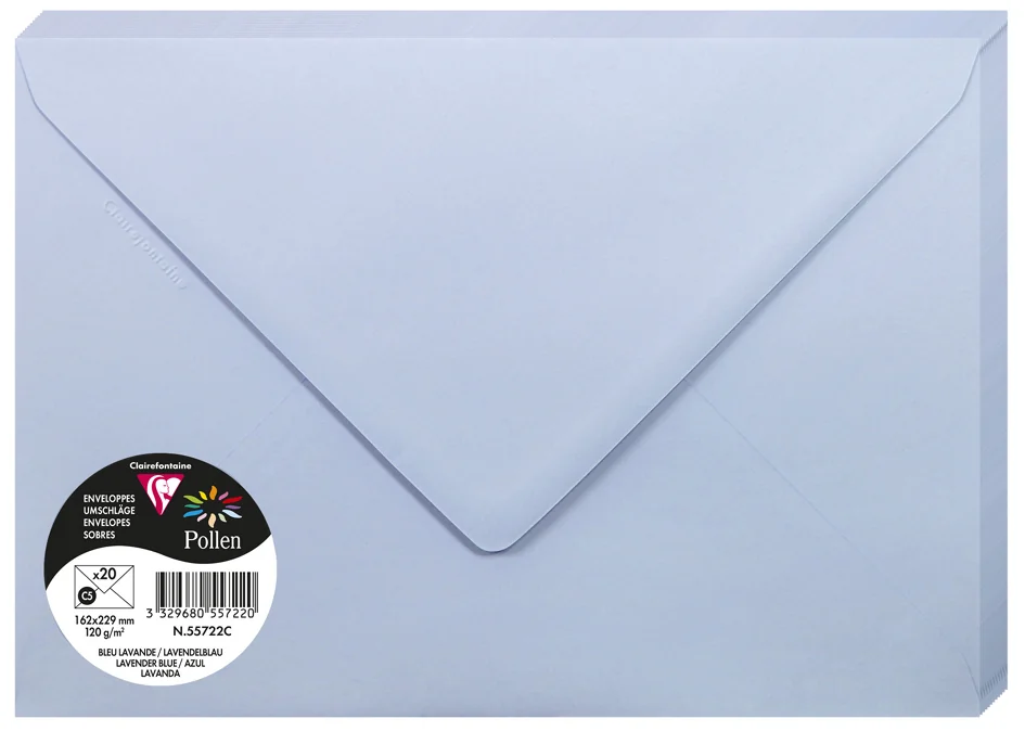 Pollen by Clairefontaine Enveloppes C5, vert bourgeon - OEM 555472C – Image 15