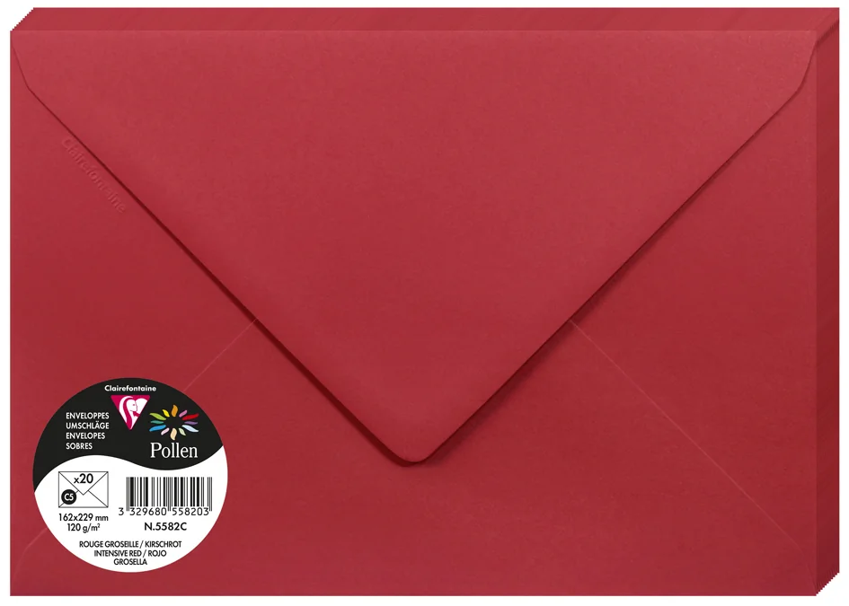 Pollen by Clairefontaine Enveloppes C5, vert bourgeon - OEM 555472C – Image 17