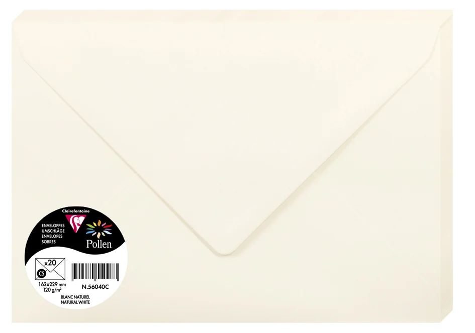Pollen by Clairefontaine Enveloppes C5, vert bourgeon - OEM 555472C – Image 18