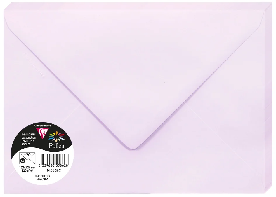 Pollen by Clairefontaine Enveloppes C5, vert bourgeon - OEM 555472C – Image 19
