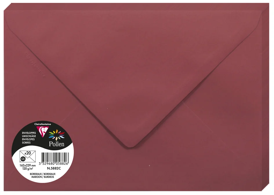 Pollen by Clairefontaine Enveloppes C5, vert bourgeon - OEM 555472C – Image 20