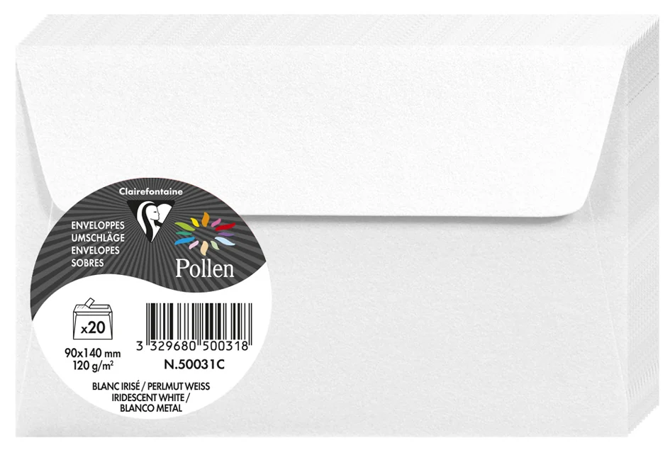Pollen by Clairefontaine Enveloppes 90 x 140 mm, or - OEM 50081C