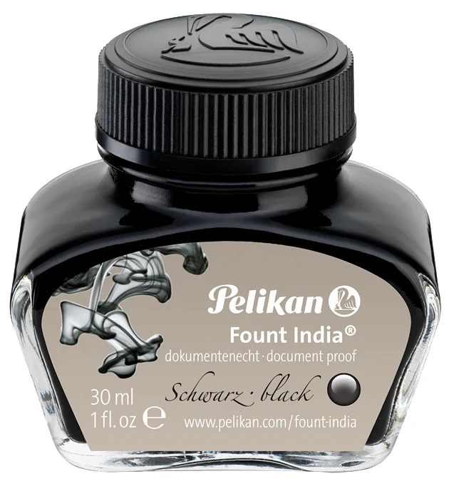 Pelikan Encre 'Fount India', noir, dans un flacon - OEM 400142560