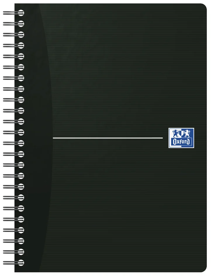 Oxford Cahier à reliure spirale 'Smart Black', A5, noir - OEM 100102565