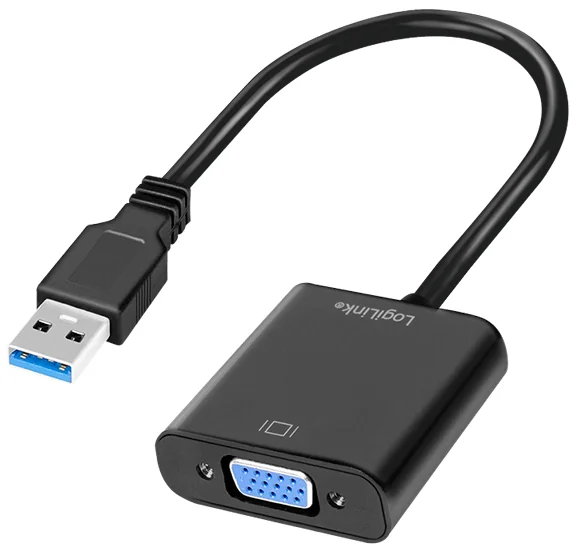 Logilink DIGITUS Adaptateur graphique USB 3.0 - VGA, noir - OEM UA0231