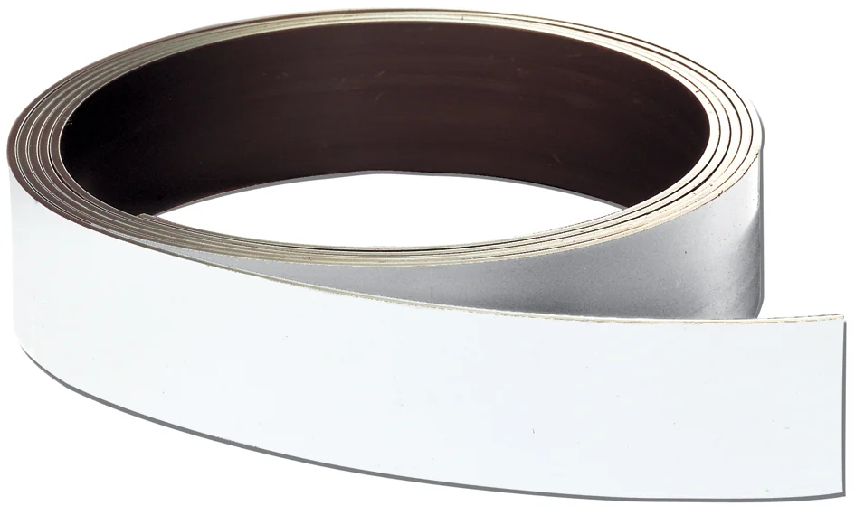 FRANKEN Ruban magnétique, (L)10.000 x (P)8 x (H)50 mm, blanc - OEM LS50