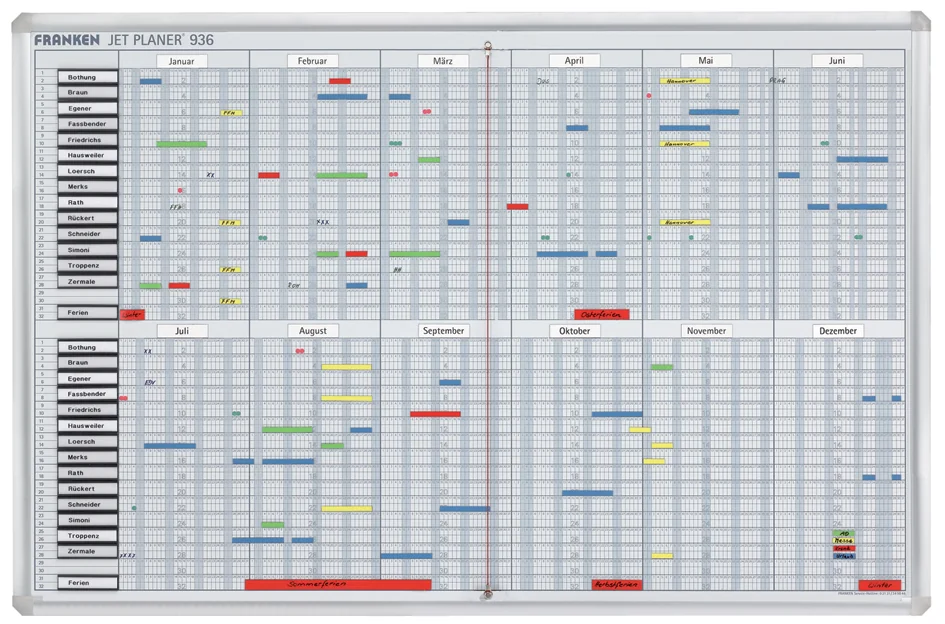 FRANKEN Tableau planning et de projet 'Jetplaner' - OEM SJP936