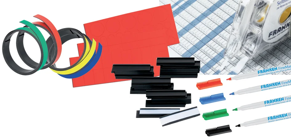 FRANKEN Set d'accessoires pour tableau planning - OEM Z-JKP
