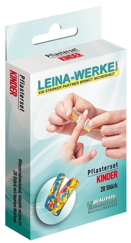 Leina-Werke LEINA Kit de pansements 'Enfants', 20 pièces, motifs colorés - OEM REF 75401