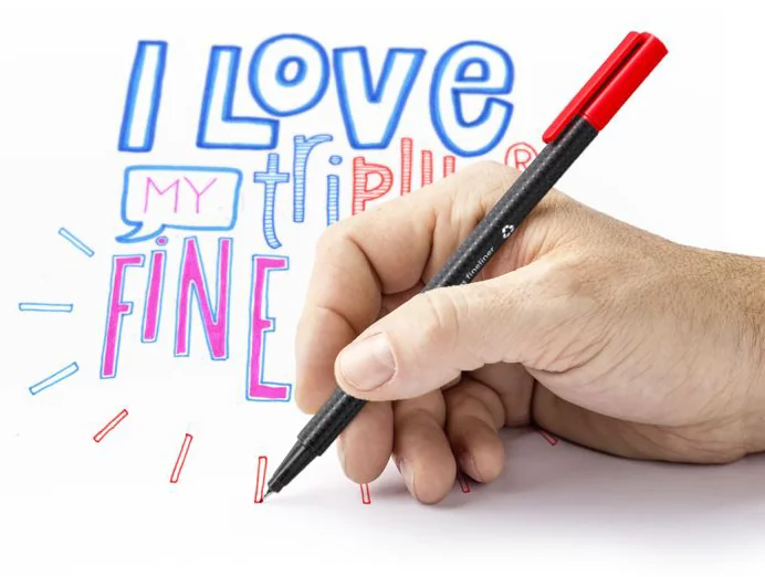 STAEDTLER Fineliner triplus BRILLIANT COLOURS, boîte de 12 - OEM 334 PR12
